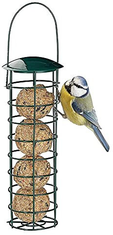 Futterstation Vögel Ständer, Futterstationen Wildvögel Bird, Vogelfutter Futterspender, Vogelfutterstation, für Spatzen und Verschiedene Wildvögel, Grün