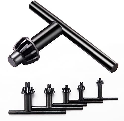 VooGenzek 5 Piezas Llave de Portabrocas de Repuesto, Llave Para Taladro Universal, Llave de Mandril, Juego de Llaves de Portabrocas, para 4mm 6mm 10mm 13mm 16mm