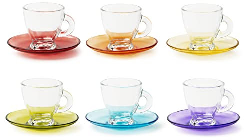 Excelsa Istanbul Set 6 Tazzine da Caffè con Piattino