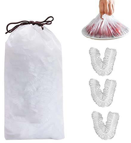 Pellicola di plastica, 100 pezzi Film Cling Bocca elastica Sacchetti portaoggetti freschi | Materiali riutilizzabili per alimenti domestici per cucine, ristoranti Tumotsit