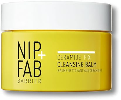Nip+Fab Ceramide Fix Cleansing Balm, Gentle Makeup Remover & Skin Restorer, With Pseudoceramides, Squalane, Niacinamide, Fragrance-Free, Vegan, Cruelty-Free, Made in the UK