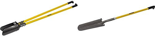Roughneck ROU68250 Post Hole Digger - Traditional Pattern 1.5m/59 & ROU68237 Long Handled Drainage Shovel 1460mm/57½