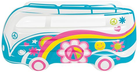 Intex, Colchoneta Hinchable Gigante, 178x23x91 cm, Diseño Furgoneta Hippie, Incluye Parche reparación, Estilo Retro, Colchonetas de Piscina, Hinchables Playa, Juguete Agua, Flotador (58728)