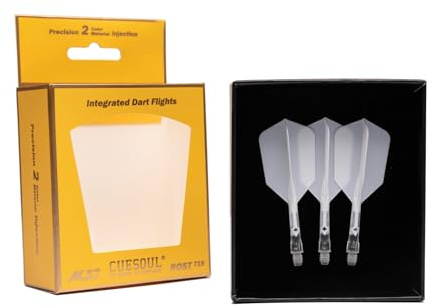 CUESOUL ROST T19 Asta per Freccette Integrata e Forma Sottile, Set di 3