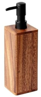 Dispenser per Bottiglia in Legno ello Vintage, flacone per disinfettante per Le Mani in Noce sudameno, Shampoo e bagnoschiuma erogati in Bottiglie vuote, portasapone