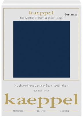 Kaeppel L-11671E-27L2-U5KS Spannbetttuch Single Jersey Mako Elastan, 140-160 x 200 cm