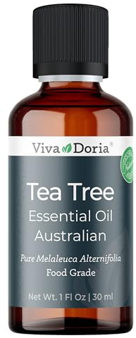Viva Doria 100% Pure Australian Tea Tree Essential Oil, Undiluted, Food Grade, 30 mL (1 Fluid Ounce)