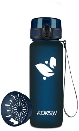 AORIN Trinkflasche - 500ml - Wasserflasche BPA-Frei & Tritan Auslaufsicher Sportflasche, Erwachsene,Trinkflasche Kinder, Fitness,Laufen,Yoga,Fahrrad,Outdoor