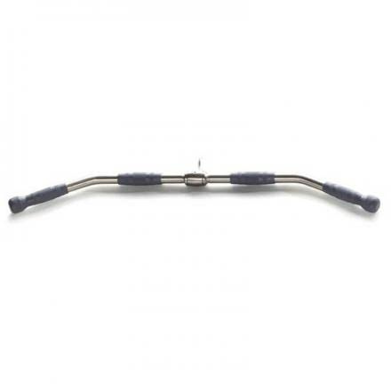 Toorx - Barra LAT Machine - Disponibile 91 cm o 122 cm - Impugnatura Antiscivolo - aggancio snodato Girevole (Curvata, 91 cm 4 impugnature - BL91)