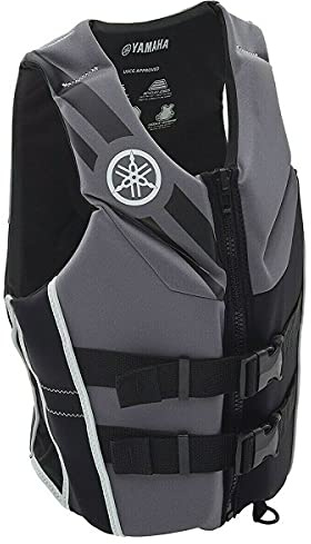 Yamaha Women's Neoprene Two-Buckle PFD Life Jacket Vest (Black/Gray, X-Large)
