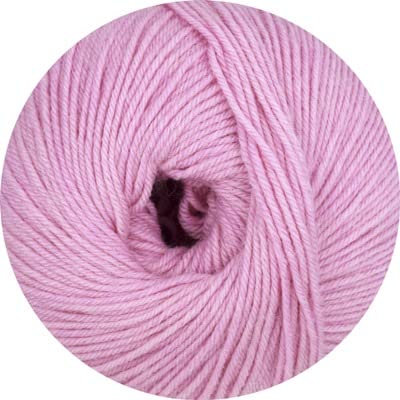 Linie 12 Street uni von Online Garne,4-fach Sockenwolle, 50 g 75% Schurwolle (Merino extrafein) 25% Polyamid, 210 m LL, superweich, 3 Maschenmarkierer zu jeder Bestellung (022 rosa)