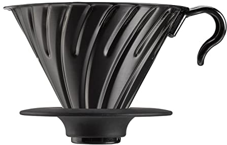 HARIO V60 Metall Kaffee-Dripper, 02 Mattschwarz