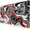 Abetcabe Gaming Mauspad XXL, Mousepad 900 x 400mm, Fluid Art Mauspad groß Vernähte Kanten WassXerdicht Anti-Rutsch für PC, Laptop Verbessert Präzision und Geschwindigkei