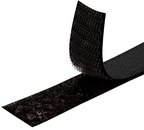 MARARDI Kardborreband [Svart] Kardborreband för sömnad dubbelsidig [10 meter x 30 mm] Hook and Loop [Ej limande] extra starka och hållbara ränder för kläder, pyssel, gör-det-själv