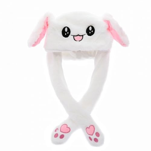 GWAWG Orejas de Gorro Que Se Mueven,Orejas Punto Conejo Mueven,para las Fiestas, Cosplay, Navidad