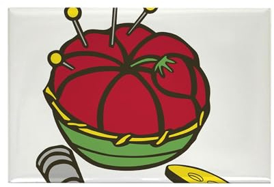 CafePress Pin Cushion Rectangle Magnet, 3x2 Refrigerator Magnet