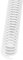 100 Stück Spiralbindespulen, A4, Metall, 19 Mm Durchmesser, 48 Zähne, 4:1 Teilung, 170 Blatt Kapazität, Bindespiralen, Buchbindedraht (WHITE)