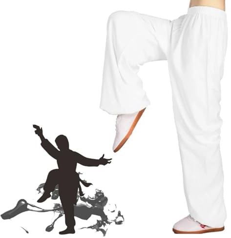 XUHCLY Tai Chi Pants,Taekwondo Pants,Pants,Martial Arts Karate Pant Kung Fu Loose Trousers for Men Women(Size:XS,Color:B)