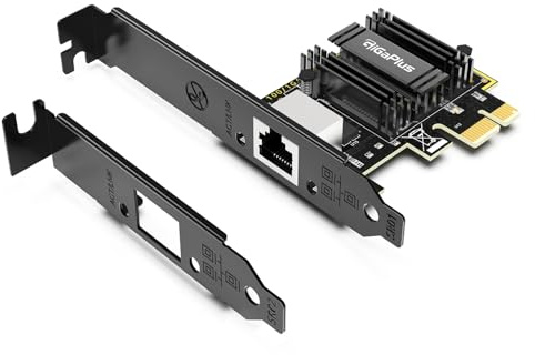 Tarjeta de Red PCIe GiGaPlus de 5Gb, Controlador Realtek RTL8126, Puerto RJ45 de 5Gb, Compatible con WOL, Adaptador Ethernet Base-T de 5Gb para Windows 10/11/Windows Server/Linux