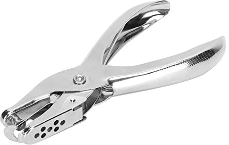 Steel Round Hole Punch Pliers Heavy Duty Resistant Leather Strap Notepad Hole Punching Tool for Home Office Crafting