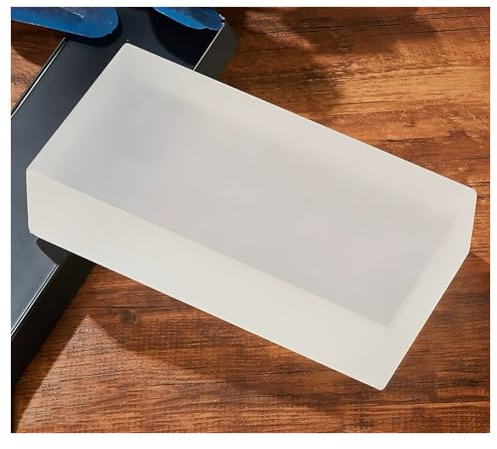 Klara glasblock för ljud- och värmeisolering, rektangulära kristallstenar, 200 x 100 x 50 mm, perfekt för bygg- och designprojekt