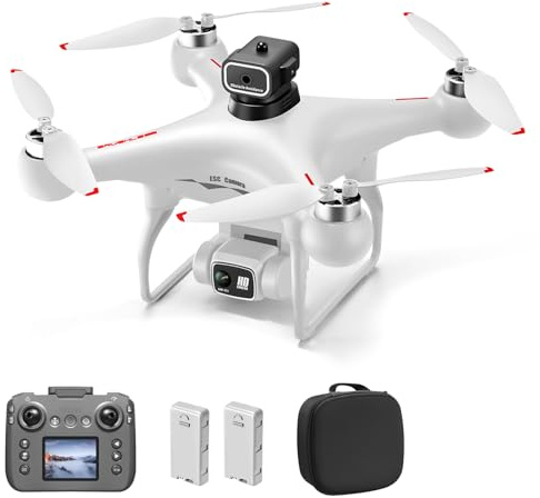 Kavolet Mini Quadricoptère avec Deux Caméras Haute Résolution avec Télécommande pour Avion télécommandé, Mini Avion pour éviter Les Obstacles Débutants, Adultes et Enfants (Blanche #-2)