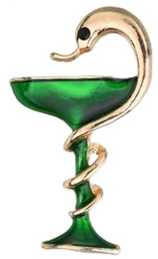 TOGEVAL Lot de 2 Broches Créatives en Alliage de Calice à Vin Effet Goutte Couleurs Rouge et Vert Badge Festif pour Femme Accessoire de Fête Élégant et Original