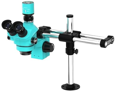 Dubbelbomzoom Simul Fokal Trinokulärt Stereomikroskop 1080P 4K HDM/I USB Mikroskop Kamera Telefon PCB Reparationsverktyg(No camera)