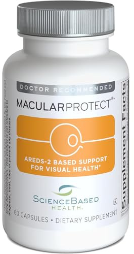 ScienceBased Health MacularProtect AREDS 2 Formula – Eye Health Vitamin & Mineral Supplement with Lutein, Zeaxanthin & B Vitamins for Macular & Vision Support – 60 Capsules