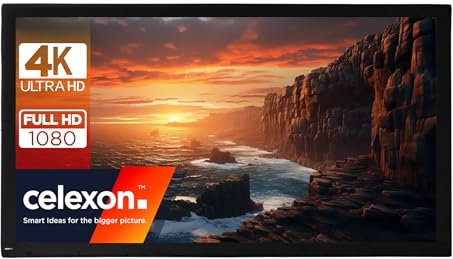 celexon Toile Frontale Mobile Expert Plein air 140 | 305x190 cm 16:10 | 4K Full HD | Toile de Remplacement ou Changement pour Écran de Projection sur Cadre Pliable Mobile Expert