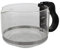 Codiac 340059 Ersatz-Glaskanne für Philips Kaffeemaschine, Glas, Schwarz