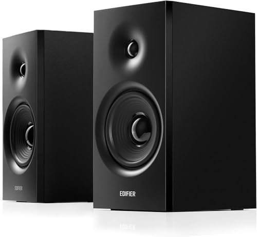 Edifier R1080BT Active Bluetooth Bookshelf Speaker Set - Black