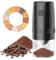 Moulin à café électrique – Moulin à poivre et sel portable avec grossièreté réglable, moulin à grains de café automatique, rechargeable par USB, moulin à épices multifonction pour cuisine, barbecue,