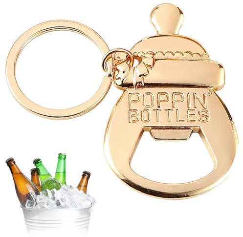 Alovez Portachiavi apribottiglie biberon, regalo per uomini, apribottiglie di birra, divertente, regalo per feste, regali per neonati