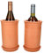 MamboCat | 2er Set Weinkühler + Untersetzer | Ø 12.5 cm | H 20.5 cm | Flaschen-Kühler für Wasser, Wein & Sekt | Terrakotta | kühlt stundenlang