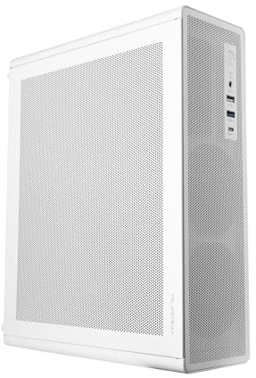 Tacens AEROSLIM500, Caja PC MicroATX, Paneles Mesh Antipolvo, Fuente Alimentación TFX 500W, Ventilador Frontal FDB 90mm, Minitorre Slim Compatible con MicroATX y Mini-ITX, USB-C y USB 3.0, Blanco