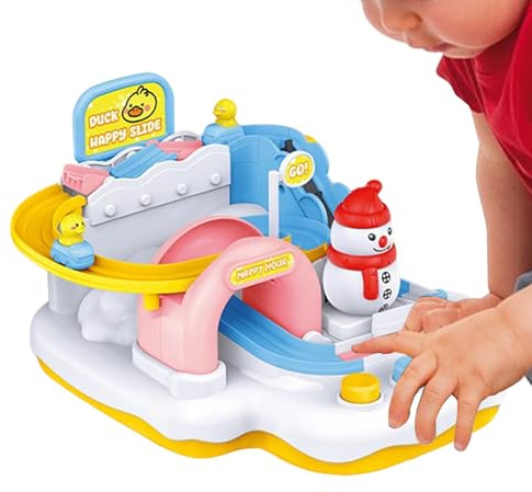 Pista de Autos de Carreras: Conjunto de vehículos Coloridos, Juguete de Aprendizaje Creativo, Actividad educativa de Carreras, de Desarrollo de Habilidades | para Niñas Tiempo