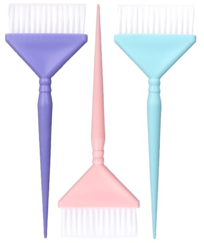 INOOMP 3 Pezzi Pennelli per Tintura Capelli Professionale Spazzola Colore Capelli Morbida per Parrucchieri e Uso Domestico Applicatore Tinta per Radici Uniforme e Facile da Trasportare
