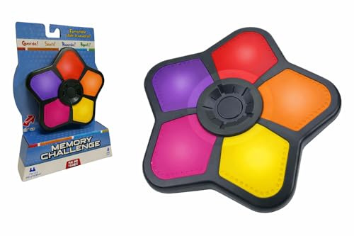 giocoscuolaregalo - Gioco di Memoria Interattivo Portatile con Luci Suoni Gioco di Memoria Tascabile Memory Challenge di Abilità e Memoria Puzzle Game Elettronico di Concentrazione - Colore B