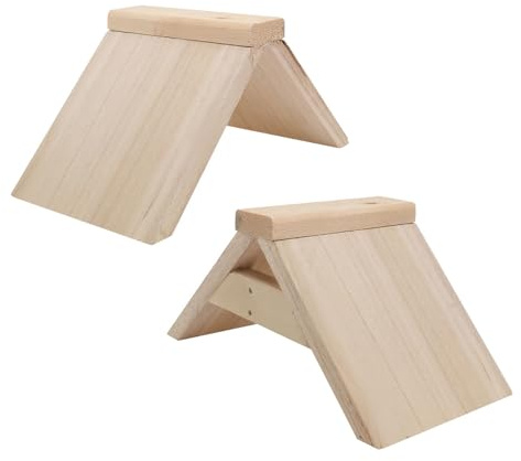 SHERCHPRY Pigeon Perch Stand Elevated Bird Resting Rack Wooden for Pigeons and Parrots 2pcs Sturdy Providing a Safe and Comfortable Place to Stand for Home or Aviary