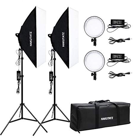 HAKUTATZ® 45W LED Softbox Studio - Juego de luz permanente para estudio de fotografía (II)