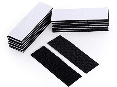BRAVESHINE Industrial Strength Sticky Pads Heavy Duty, Wall Hanging Strips, Extra Strong Hook and Loop Tape, Double Sided and Removable for Walls, Floor, Plastics, Glasses, Metals (12PCS, 30x100mm)