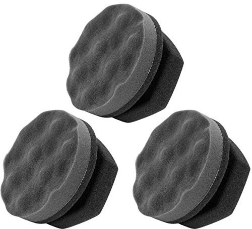 3 Pack Tire Dressing Applicator Pad, Tire Shine Applicator, Tire Cleaner Sponge, Reusable Washable Tire Brush for Tire Detailing, Waxing