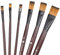 Bezavea 6 PCS Flat Paint Brush Set, Oil Painting Brushes, Acrylic Paint Brush Set, Face Paint Brushes, Professional Painting Brushes Set Nylon, Watercolor Paint Brushes, Gouache Paint Brushes for Art