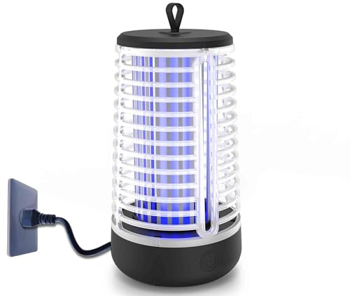 YOUKK Myggskydd, elektrisk myggskydd, elektrisk insektsdödare, säker och effektiv för camping inomhus utomhus trädgård terrass, myggavvisande lampa med USB
