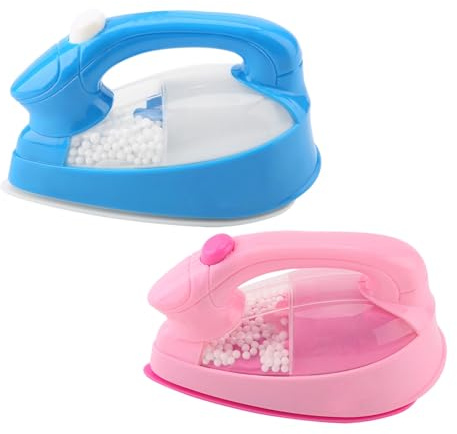 Dilwe Mini train de fer à repasser électrique en plastique pour enfants - Jouet de prédéformation