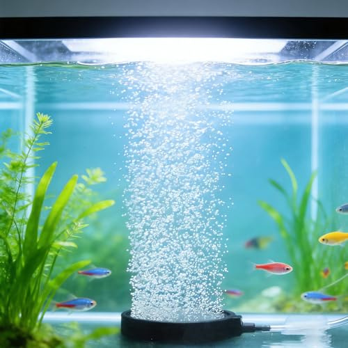 Pompa aeratore per acquario, a basso rumore, alto trasferimento di ossigeno, design anti-intasamento, distribuzione uniforme delle bolle