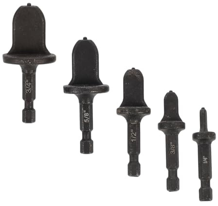 Genérico Kit de 5 Piezas para Expandir Tubos de Cobre Mango Hexagonal, Acero de Alta Velocidad, Herramienta Manual para Refrigeradores y Congeladores