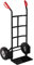 tectake® Carrello Portapacchi con Pneumatici, Carrello Con Ruote Portatutto, Carrello da Giardino, Maniglie in Plastica, Carrello Porta Attrezzi, Telaio in Acciaio, 200 Kg - Nero