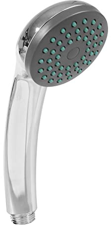 Amig - Teléfono de Ducha Antical Mod.LEA - Alcachofa de 1 Posición o Tipo de Chorro - Cabezal de Rosca Fácil de Instalar - Ligero y Resistente - Acabado Cromado